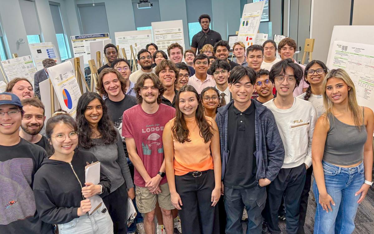 Group photo of students in the AI Foundations course