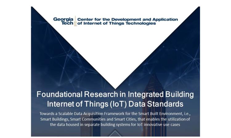 Report on IoT Data Standards for the Smart Built Environment
