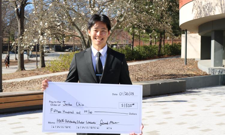 Joshua Chio, winner of this year’s HKN Outstanding Student Scholarship