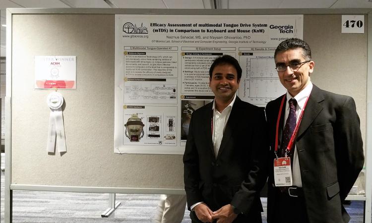 Md. Nazmus Sahadat (left) and Maysam Ghovanloo, ACRM Poster Award honorees