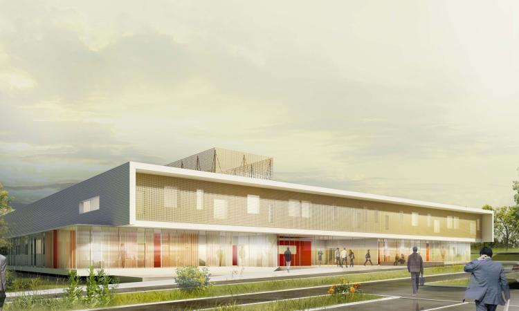 Building Rendering for the Lafayette Institute