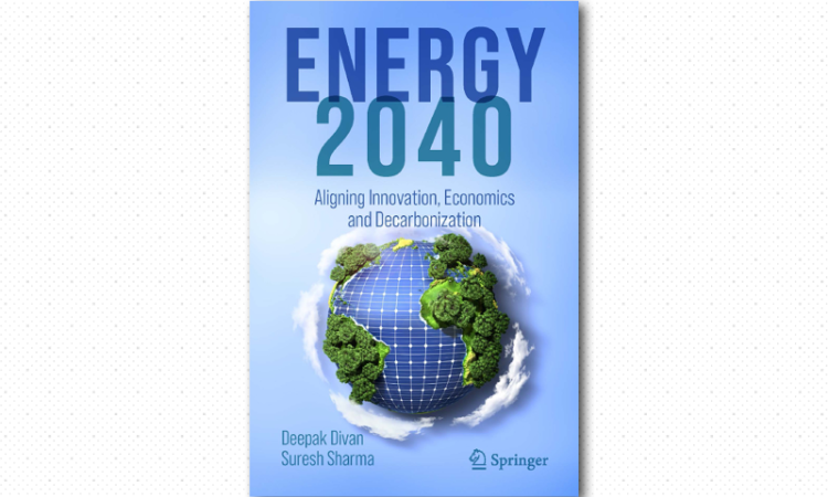graphic of the book cover of "Energy 2040"