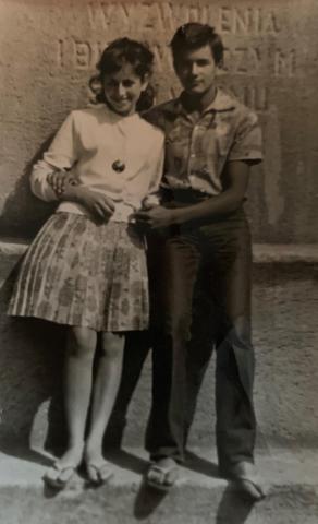 Alek Szlam and Halina Ajlen (later Szlam) Alek Szlam and Halina Ajlen (later Szlam)