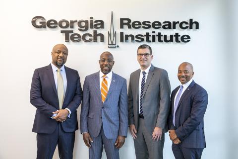 U.S. Senator Raphael Warnock Visits Georgia Tech Research Institute