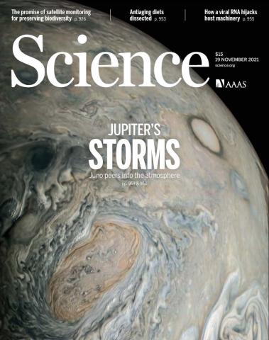 Science Cover featuring Juno Mission